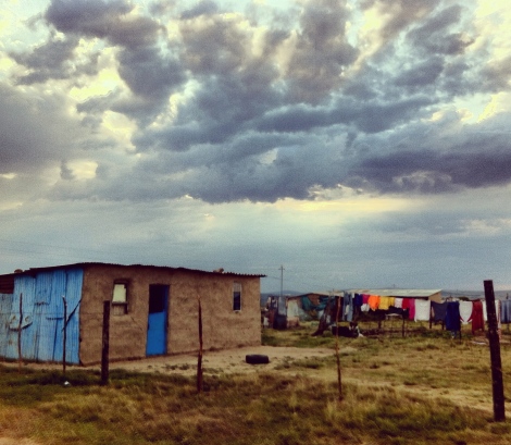 A home built of tin and mud in eThembeni. Residents spent a great deal of time and resources repairing their homes and replacing their belongings after a storm.Pic: Sarita Pillay